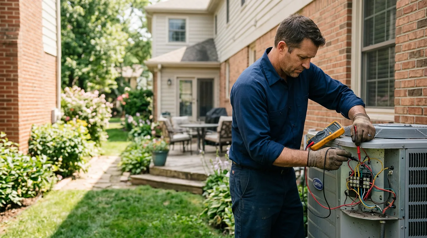 HVAC technician working near Fourmile, KY